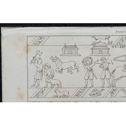 1844 - Scène de festin inspirée par la Tapisserie de Bayeux 