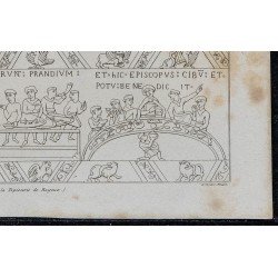 1844 - Scène de festin inspirée par la Tapisserie de Bayeux 