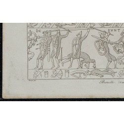 1844 - Scène de bataille d'après la Tapisserie de Bayeux 