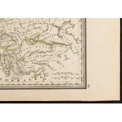 Gravure de 1840 - Europe après l'invasion des barbares - 5