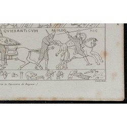 1844 - Scène de bataille d'après la Tapisserie de Bayeux 