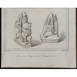 1844 - Pièces d'un Échiquier 