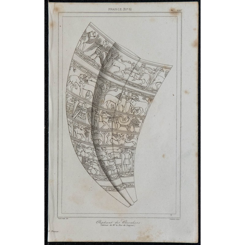 1844 - Détail d'un olifant du 11ème siècle 