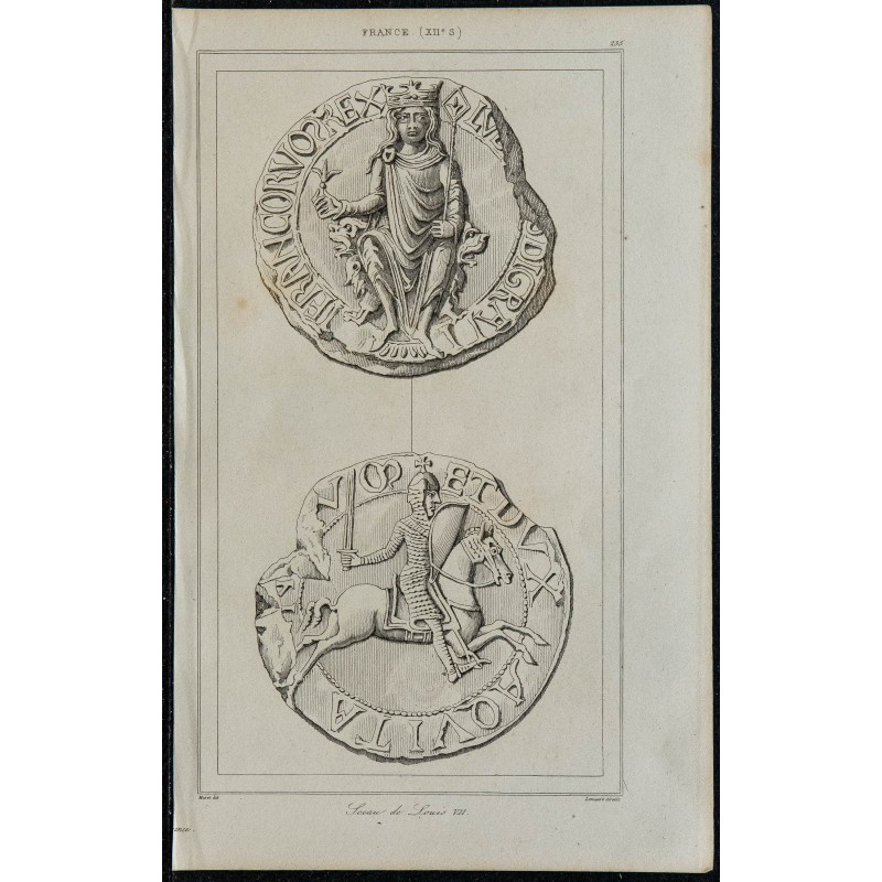 1844 - Sceau de Louis VII 
