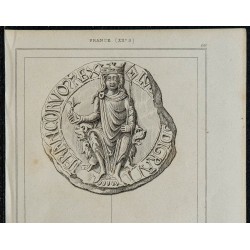 1844 - Sceau de Louis VII 