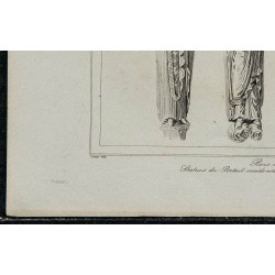 1844 - Statues du Portail occidental de la Cathédrale de Chartres 