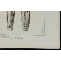 1844 - Statues du Portail occidental de la Cathédrale de Chartres 