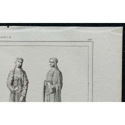 1844 - Statues du Portail occidental de la Cathédrale de Chartres 