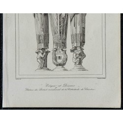 1844 - Statues du Portail de la Cathédrale de Chartres 