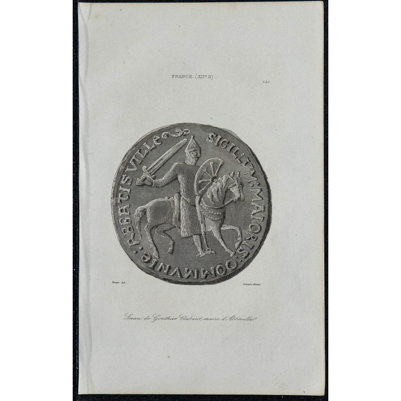 1844 - Sceau de Gonthier Clabaut 