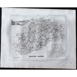 Gravure de 1833 - Département de la Haute-Saône - 1