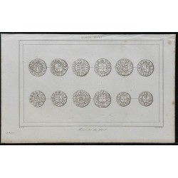 1844 - Monnaies médiévales du 12ème siècle 