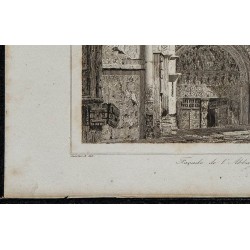 1844 - Portail de l'Abbaye Saint-Pierre de Moissac 