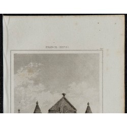 1844 - Vue de l'église Notre-Dame-la-Grande à Poitiers 