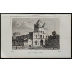 1844 - Vue de l'église Basilique Saint-Martin d'Ainay 