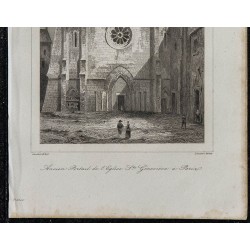 1844 - Portail de l'église Sainte-Geneviève 