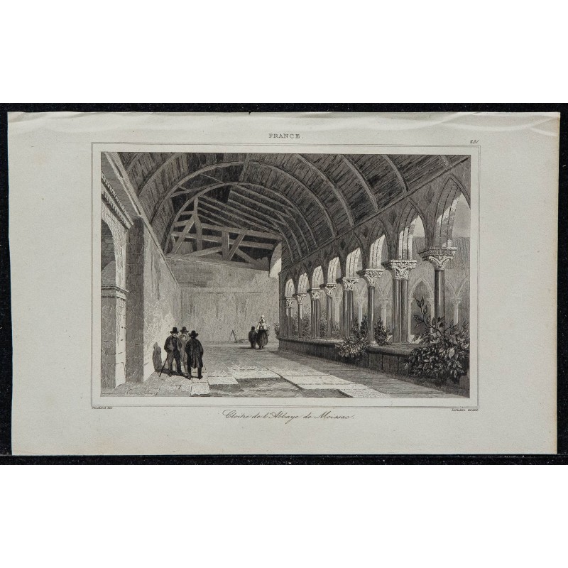 1844 - Cloître de l'Abbaye Saint-Pierre de Moissac 
