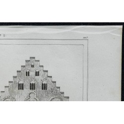 1844 - Façades des maisons médiévales de Cologne 