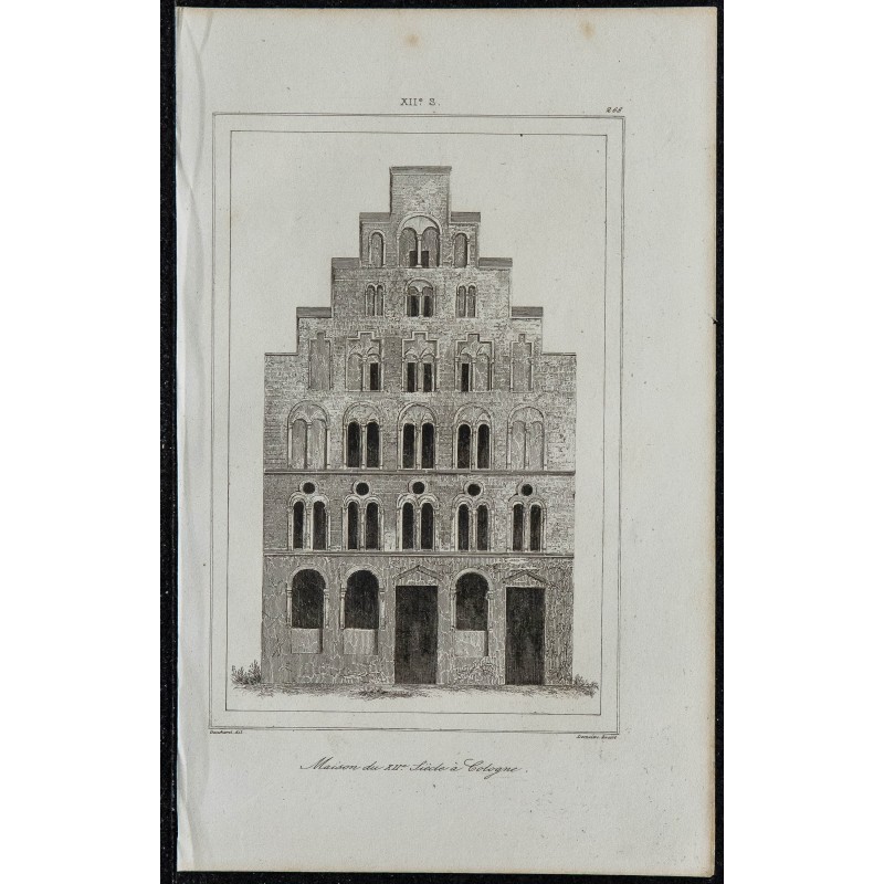 1844 - Maison médiévale du XIIe siècle à Cologne 