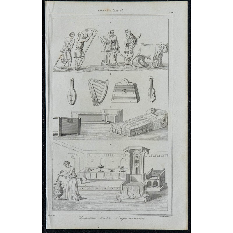 1844 - Mobilier du 12ème siècle 