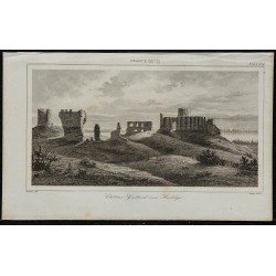 1844 - Ruines du Château Gaillard aux Andelys 