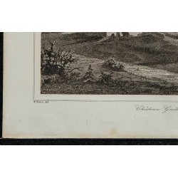 1844 - Ruines du Château Gaillard aux Andelys 