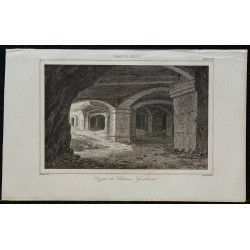 1844 - Vue de la crypte du Château Gaillard 