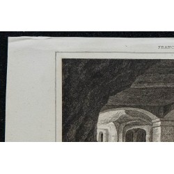 1844 - Vue de la crypte du Château Gaillard 