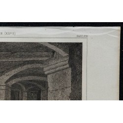 1844 - Vue de la crypte du Château Gaillard 