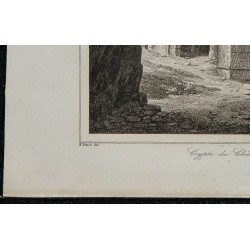 1844 - Vue de la crypte du Château Gaillard 