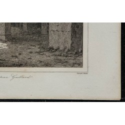 1844 - Vue de la crypte du Château Gaillard 