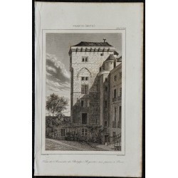 1844 - Tour de l'Enceinte Philippe Auguste à Paris 