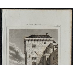 1844 - Tour de l'Enceinte Philippe Auguste à Paris 