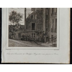 1844 - Tour de l'Enceinte Philippe Auguste à Paris 