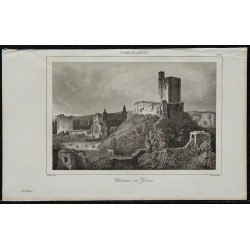 1844 - Vue du château de Gisors 