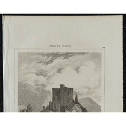 1844 - Vue du château d'Arques 