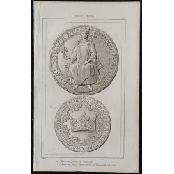 1844 - Sceau de Louis IX, roi de France 