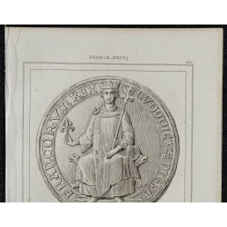 1844 - Sceau de Louis IX, roi de France 