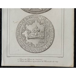 1844 - Sceau de Louis IX, roi de France 