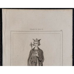 1844 - Portrait du roi de France Saint Louis 