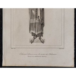 1844 - Portrait du roi de France Saint Louis 