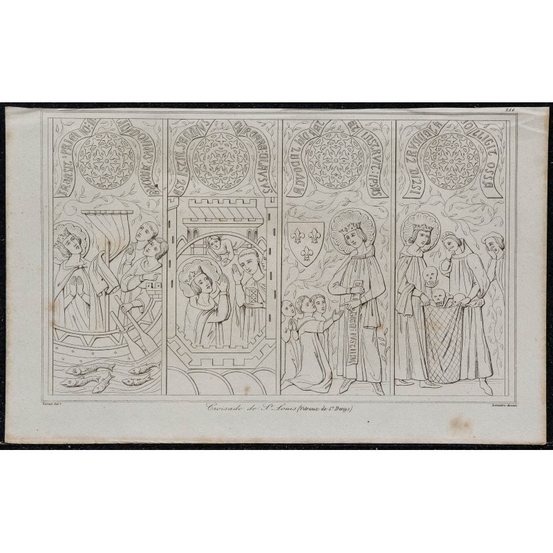 1844 - Croisade de St Louis (vitraux de St Denis) 