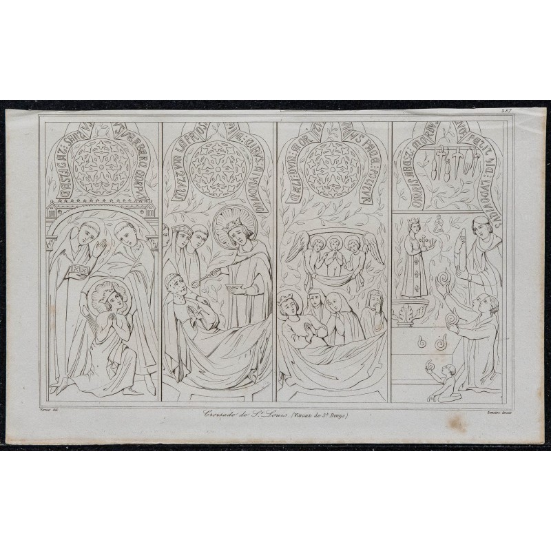 1844 - Croisade de Saint Louis (vitraux de St Denis) 