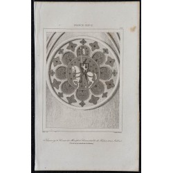 1844 - Vitrail d'Amaury VI à Chartres 