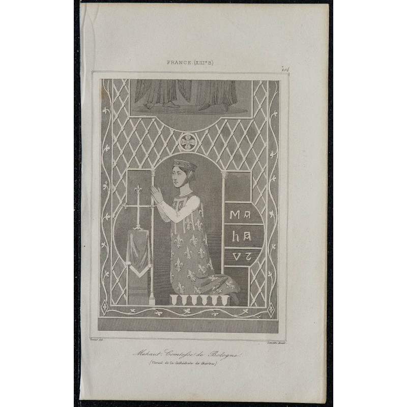 1844 - Portrait de Mahaut Comtesse de Boulogne 