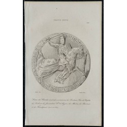 1844 - Sceau de Charles II d'Anjou 