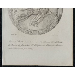 1844 - Sceau de Charles II d'Anjou 