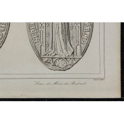 1844 - Sceaux de Philippe III le Hardi et Marie de Brabant 