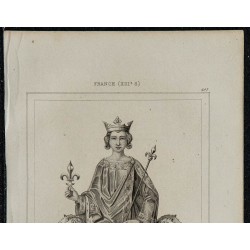 1844 - Portrait du roi de France Philippe IV 