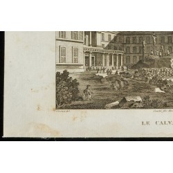 Gravure de 1829 - Le calvaire - 4